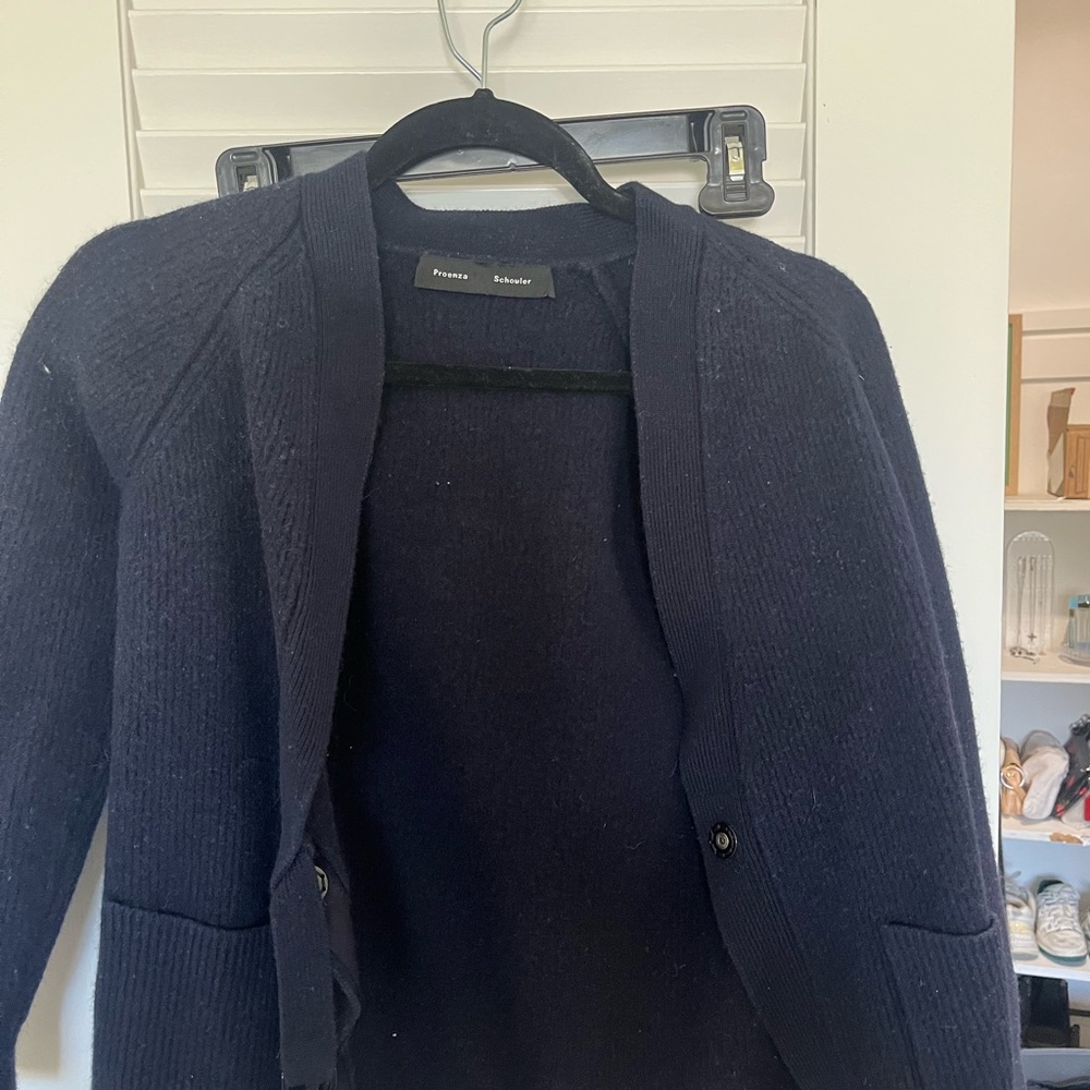 Proenza Schouler Dark Blue Cardigan